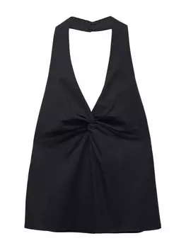 Топ Pull&Bear, темно-синий