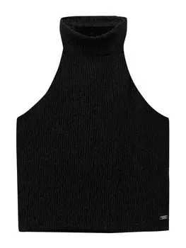 Топ Pull&Bear Top, черный