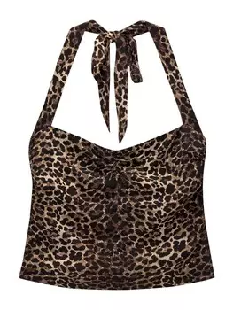 Топ Pull&Bear Top, коричневый