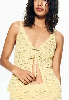 Топ PULL&BEAR, желтый