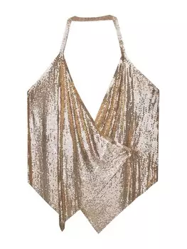 Топ Pull&Bear, золотой