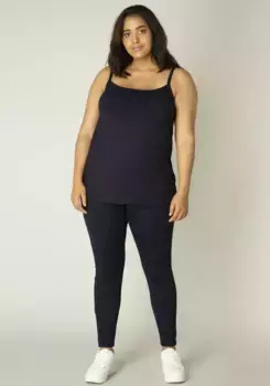 Топ пышного спагетти базового уровня "Alexa", регулируемые бретели Base Level Curvy, цвет морской волны