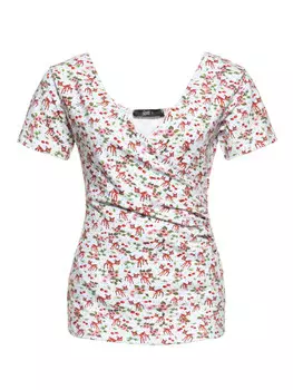 Топ Queen Kerosin Blusen, белый