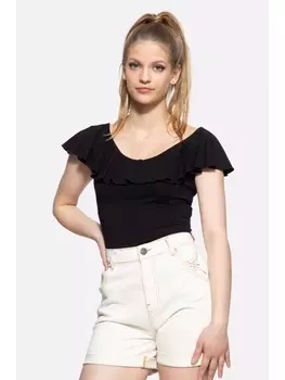 Топ Queen Kerosin Top, черный