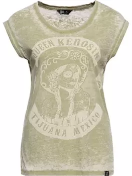 Топ Queen Kerosin Top, зеленый