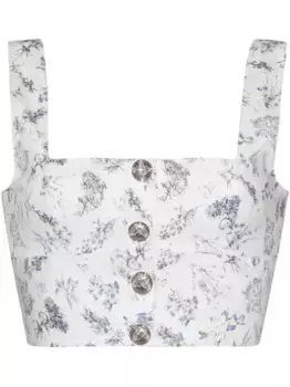 Топ Quinn Adam Lippes, белый