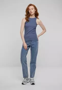 Топ Racer Back Urban Classics, винтажный синий