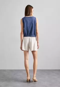 Топ RACER TANK KNITID, пестрый синий