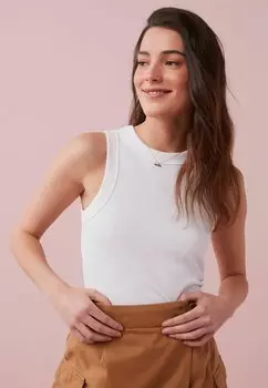 Топ RACER TANK Next, цвет white rib