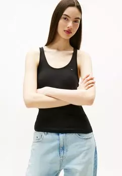 Топ RACERBACK Tommy Jeans, черный
