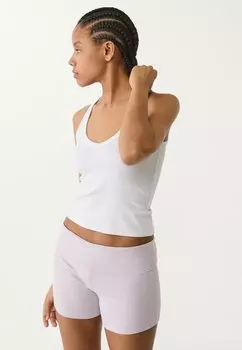 Топ RACERBACK V-NECK Stradivarius, белый