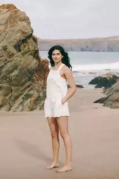 Топ-Ракушка Broderie Laura Ashley, белый