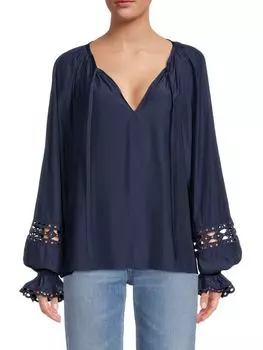 Топ Ramy Brook Kashmeela с завязками на шее, navy