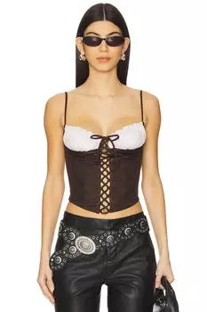 Топ «Ranch» от X Bella Hadid и Frankies Bikinis, cocoa