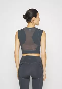 Топ REBOOT CROPPED TANK ICANIWILL, цвет night green