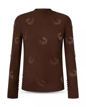 Топ Rebora Blusa Georget PINKO, коричневый