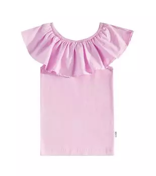 Топ Reca из смесового хлопка с оборками Molo, розовый