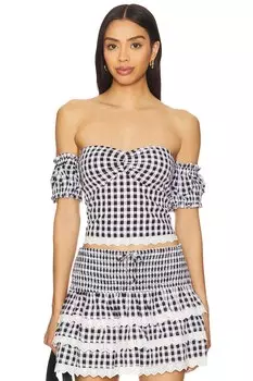 Топ Reece Majorelle, black & white