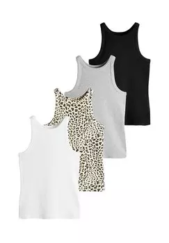 Топ REGULAR FIT - 4 PACK RACER THE SET, черный