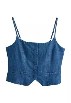 Топ REGULAR FIT BLEND STRAPPY Next, синий