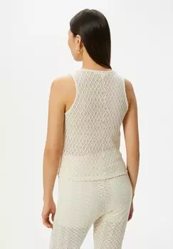 Топ REGULAR FIT HALTER NECK Koton, кремовый