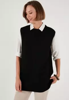 Топ REGULAR FIT LELA, черный