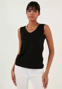 Топ REGULAR FIT LELA, черный