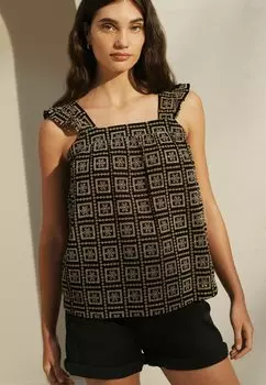 Топ REGULAR FIT Next, цвет black brown