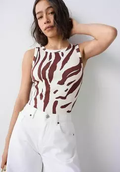 Топ REGULAR FIT - RACER TANK SLEEVELESS Next, белый