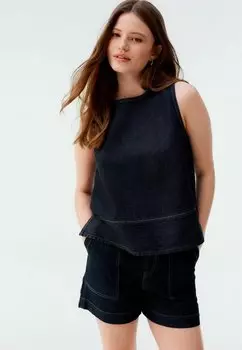 Топ REGULAR FIT - ROUND NECK Next, темно-синий