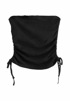 Топ REGULAR FIT - RUCHED TIE DETAIL Next, черный