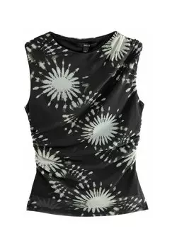 Топ REGULAR FIT SLEEVELESS RUCHED Next, черный