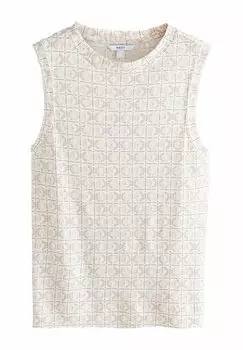 Топ REGULAR FIT - SOFT TOUCH SLEEVELESS CREW NECK TANK Next, бежевый