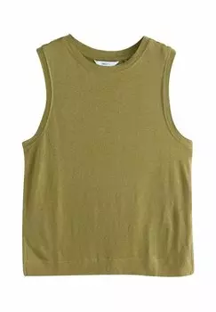 Топ REGULAR FIT - SOFT TOUCH SLEEVELESS CREW NECK TANK Next, зеленый