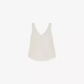 Топ Reiss Helena с V-образным вырезом, белый