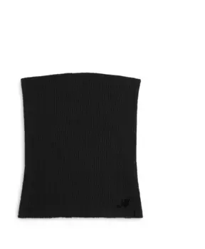 Топ рельефной вязки без бретелей с разрезом по низу Axel Arigato, черный