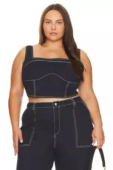 Топ REMI x REVOLVE Yuval Corset, цвет Denim Blue