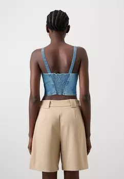 Топ Replay, темно-синий деним