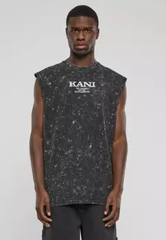 Топ Retro Washed Sleeveless Karl Kani, черный