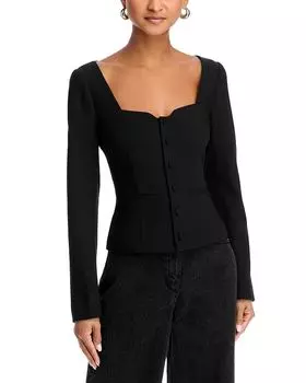 Топ «Rhea Sweetheart» PAIGE, черный