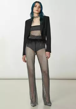 Топ RHINESTONE Patrizia Pepe, черный