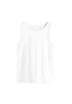 Топ Ribbed Vest Next, белый
