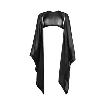 Топ Rick Owens Lido Flag Crop Top, черный