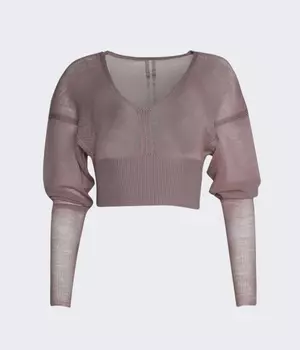 Топ Rick Owens Maglia, темно-розовый
