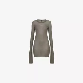 Топ Rick Owens с длинными рукавами, хаки
