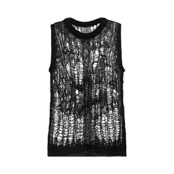 Топ Rick Owens Spider Knit Top, черный