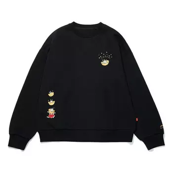 Топ rijindoujin вязаный пуловер Li-Ning, черный