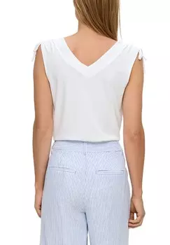 Топ RMELLOSES MIT BINDEDETAIL s.Oliver, белый