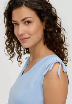 Топ RMELLOSES MIT BINDEDETAIL s.Oliver, синий