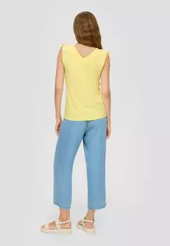 Топ RMELLOSES MIT BINDEDETAIL s.Oliver, желтый